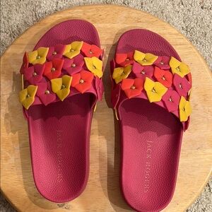 Jack Rogers EUC  Pink Rubber Slides